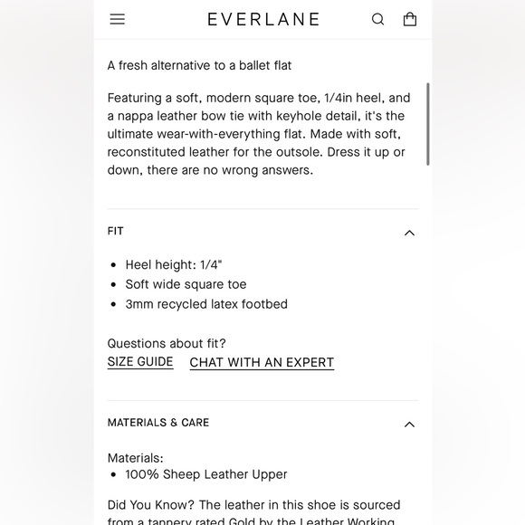 Everlane keyhole flat - Picture 7 of 7